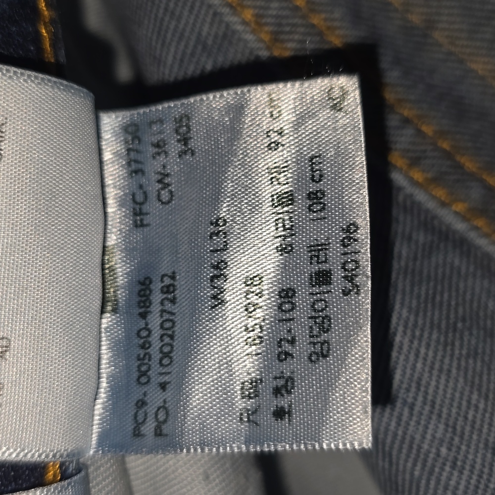 Levi's Relaxed Fit Men's 36x36 Dark Blue Jeans - Picture 4 of 5